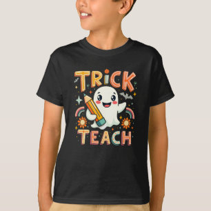 Süßes oder Saures Lehrerin Gespenst Halloween T-Shirt