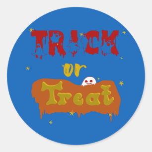 Süßes oder Saures Lustiger Boo Halloween Aufkleber