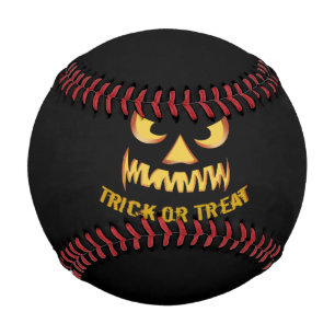 Süßes oder Saures mit Kürbisgesicht Baseball