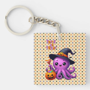 Süßes oder Saures Oktopus Halloween Schlüsselanhänger