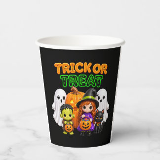 Süßes oder Saures - Süße Halloween-Freunde Pappbecher