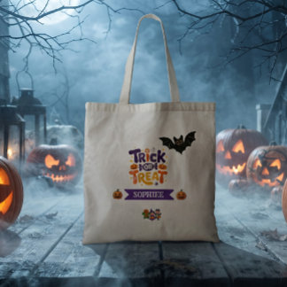 Süßes oder Saures Süße und Gruselige Halloween-Übe Tragetasche