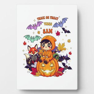 Süßes oder Saures Süßer Halloween Fotoplatte