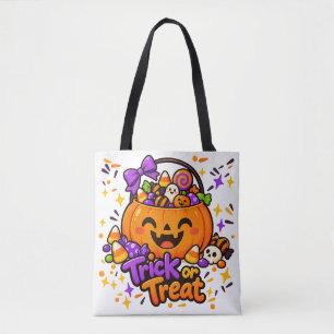Süßes oder Saures Süßer Kürbis Halloween-Tasche Tasche