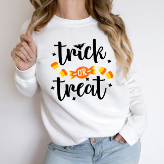 Süßes oder Saures Textdesign Halloween Sweatshirt