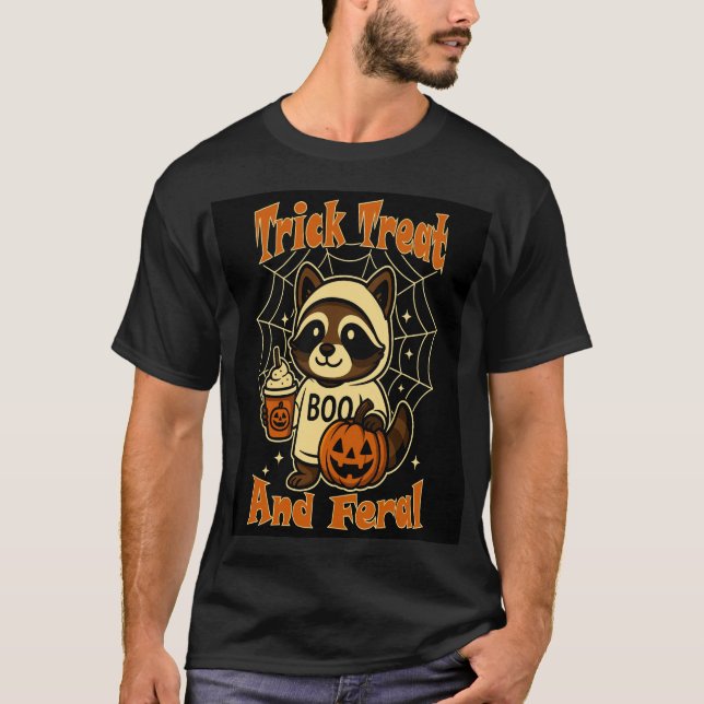 Süßes oder Saures und verwilderter süßer Halloween T-Shirt (Vorderseite)