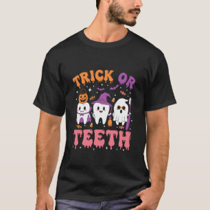 Süßes oder Zähne Lustiger Zahnarzt Zahnarzt-Team H T-Shirt
