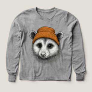 Süßes Opossum Mit Beanie Sweatshirt - Retro 90er V