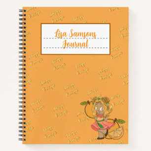 Süßes Orange Chibi Journal Notizbuch