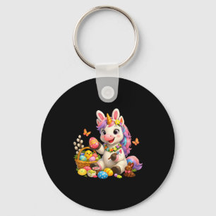 Süßes Oster-Einhorn-Hasen-Ei magischer Regenbogen Schlüsselanhänger
