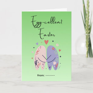 Süßes Oster-Frühlingsdesign - Niedliche Häschen St Karte