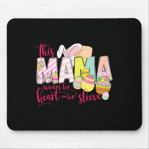 Süßes Oster-Mama-Hasen-Blumen-Muttertags-Frühling Mousepad