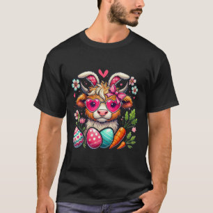 Süßes Osterhasen-Kuh-Design Kuhliebhaber Lustig 1  T-Shirt