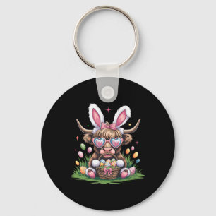 Süßes Osterhasen-Kuh-Design Kuhliebhaber Lustig Schlüsselanhänger