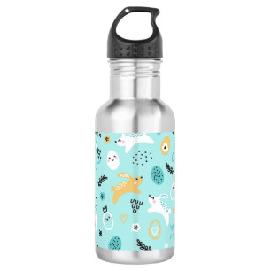 Süßes Osterhasen-Muster Kawaii-Kaninchen Eier Edelstahlflasche
