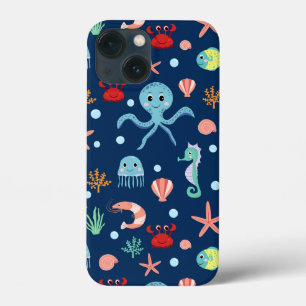 Süßes Ozean-Meeresleben-Muster Case-Mate iPhone Hülle
