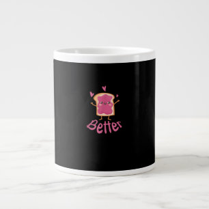Süßes Paar Kawaii Erdnussbutter-Jelly Besser Jumbo-Tasse