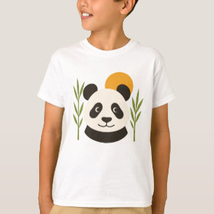 Süßes Panda-Bambus-Kinder-T-Shirt T-Shirt