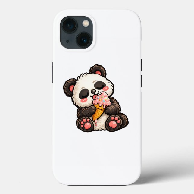 Süßes Panda Eis Case-Mate iPhone Hülle (Rückseite)
