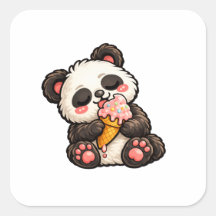 Süßes Panda-Eis