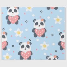 Süßes Panda-Geschenkpapier, Kawaii-Geschenkverpack