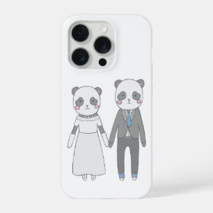 Süßes Panda-Hochzeitspaar – Kawaii Braut & Bräutig iPhone 15 Pro Hülle