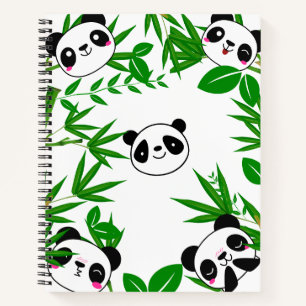 Süßes Panda-Notizbuch für Kinder Notizbuch
