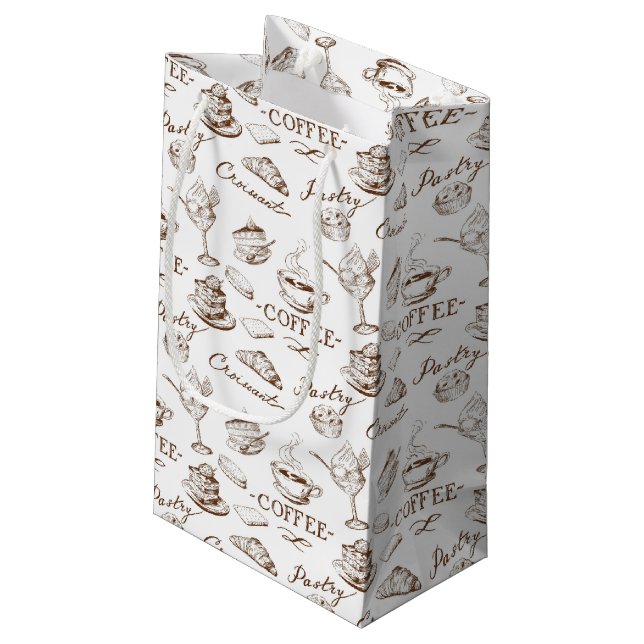 Süßes Papier Kleine Geschenktüte (Rückseite Schrägansicht)
