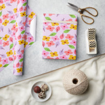Süßes Pastell-Blumenmuster Soft Pink Weiblich