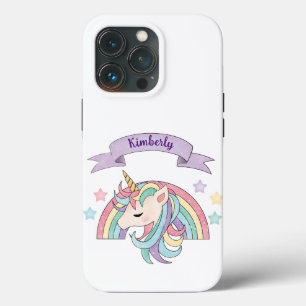 Süßes Pastell-Einhorn und funkelnder Regenbogen mi Case-Mate iPhone Hülle
