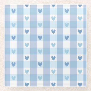 Süßes Pastell-Karolieb-Design Glasuntersetzer