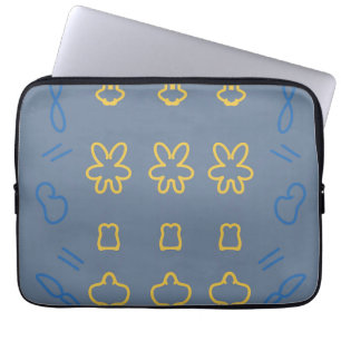 Süßes Pastell-Kawaii-Ästhetik-Minimalist-Muster Laptopschutzhülle