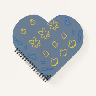 Süßes Pastell-Kawaii-Ästhetik-Minimalist-Muster Notizbuch
