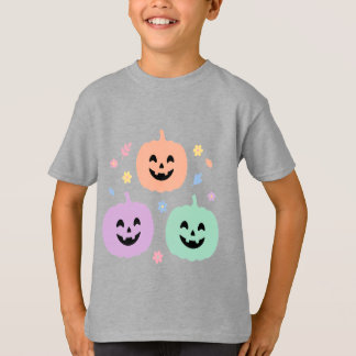 Süßes Pastell-Kürbis-Trio-Halloween-T-Shirt T-Shirt