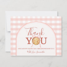 Süßes Pastell-Rosa-Schleife-Gingham-Herbst-Babypar
