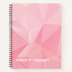Süßes Pastell-Rosen-Motivations-Notizbuch: Mach es Notizbuch