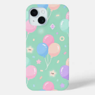 Süßes pastellgrün mit Ballons Case-Mate iPhone Hülle