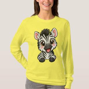 Süßes Peekaboo-Zebra T-Shirt