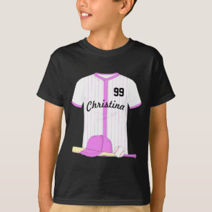 Süßes personalisiertes Baseball-Baby-T-Shirt T-Shirt