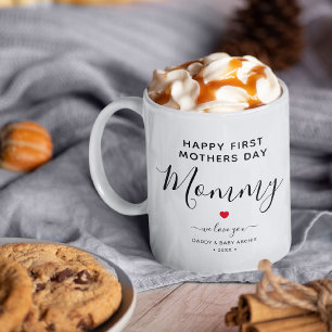 Süßes personalisiertes "Erster Muttertag" Daddy  Kaffeetasse