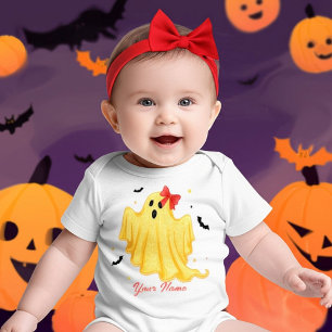 Süßes personalisiertes Halloween-Baby-Gespenst Baby T-shirt