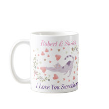 Süßes personalisiertes Katzen-Valentinsgeschenk