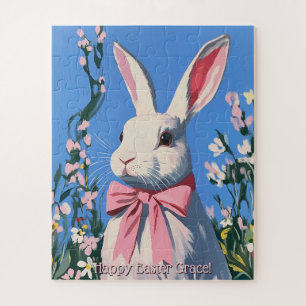 Süßes personalisiertes Osterhasen-Puzzle