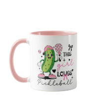 Süßes personalisiertes Pickleball-Mädchen-Band & H