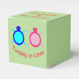 Süßes personalisiertes Turteltauben-Paar Geschenkschachtel