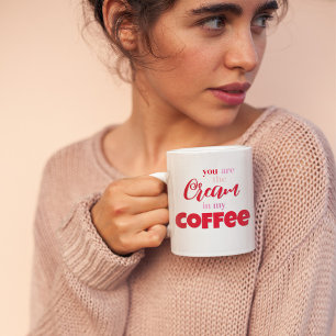 Süßes personalisiertes Zitat zum Valentinstag Kaffeetasse