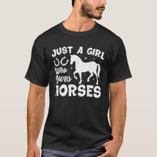 Süßes Pferd-Design für Frauen Mädchen Pferdereiten T-Shirt
