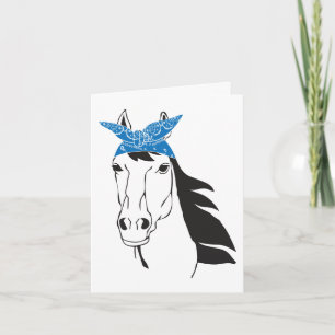 Süßes Pferd Hallo, Liebe Denke an Dich Reitsport Karte