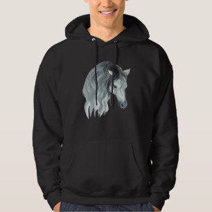 Süßes Pferd Stuten Motiv Pferdestall Reiter Fohle Hoodie