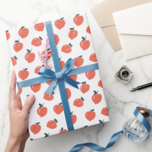 Süßes Pfirsichmuster Geschenkpapier